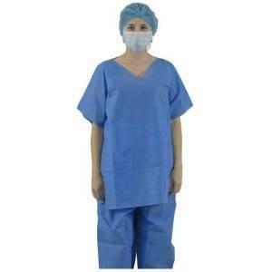 Quality Smms Disposable Protective Clothing Multi Layers Disposable Scrub Suits for sale