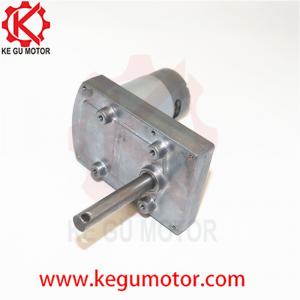 China Hot Sales 95mm 12V DC High Torque Mini Electric Worm Gear Box Motor KG-9560Z550 26kg.cm on load 26 rpm gear motor wholesale