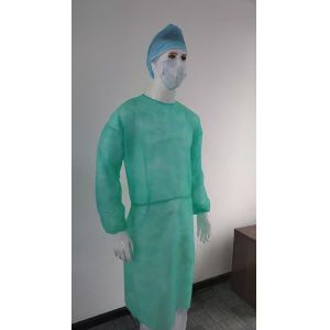 China Knitted Cuff Reusable Isolation Gowns Level 2 Washable Surgical Gowns Dental Good Quality on sale