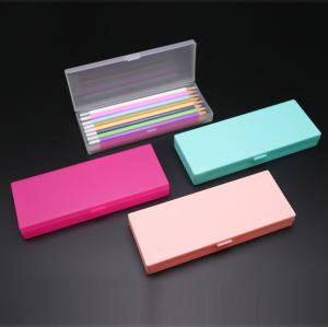 China Transparent Pen Case Packing Storage Water Color Writing Gel Pens Marker Small Crayon Box wholesale