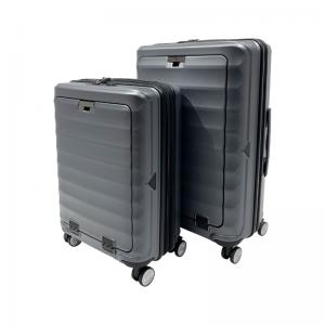 China 20/24 Multifunctional Hard Shell PC Travel Suitcase Set with USB Port Travel Luggage Sets on sale