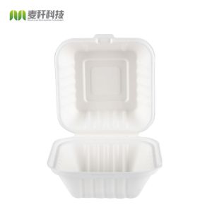China Biodegradable Food Container Burger Box friendly fully wholesale