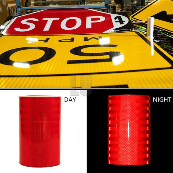 Outdoor Weather Resistant HIP Retro Reflective Vinyl Sheeting For Traffic Sign