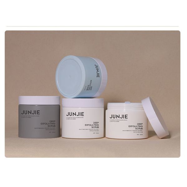 Chinese manufacturer 120ml 150ml Skin Care Container Frosted Plastic Cosmetic Jar With Spatula Spoon and Tweezer 80ml 100ml Flip Top Skin Care Jar