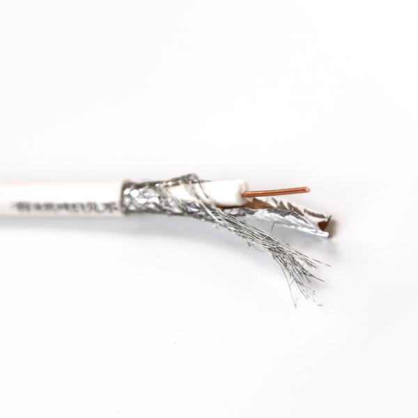 OFC Conductor 75 Ohm Coaxial Cable PVC Sheath CCTC System SYV Solid PE Insulation