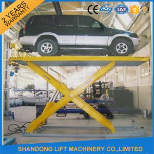 China Automotive Scissor Lift Equipment ,  Garage Hydraulic Scissor Car Lift Rentals wholesale