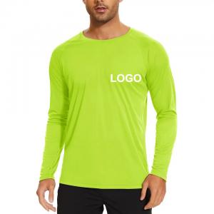 China Custom Round Neck Men T-Shirts 100% Cotton Long Sleeve T-Shirt Sublimation Blanks wholesale