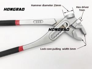 China 2 In 1 Insulated Water Pump Pliers 12 Inch Plumper Tools Pipe Wrench Hammer Head on sale