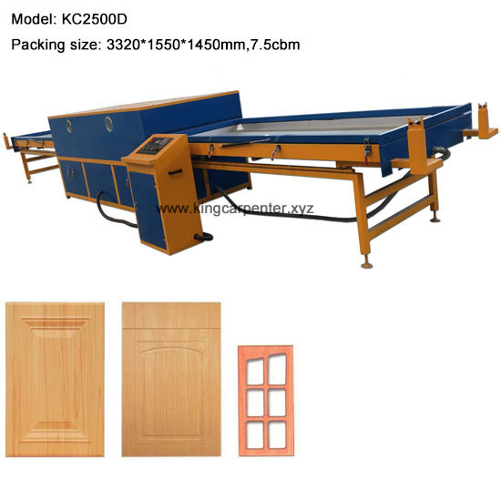 Woodworking Door Cabinet PVC film Vacuum Membrane Press Machine