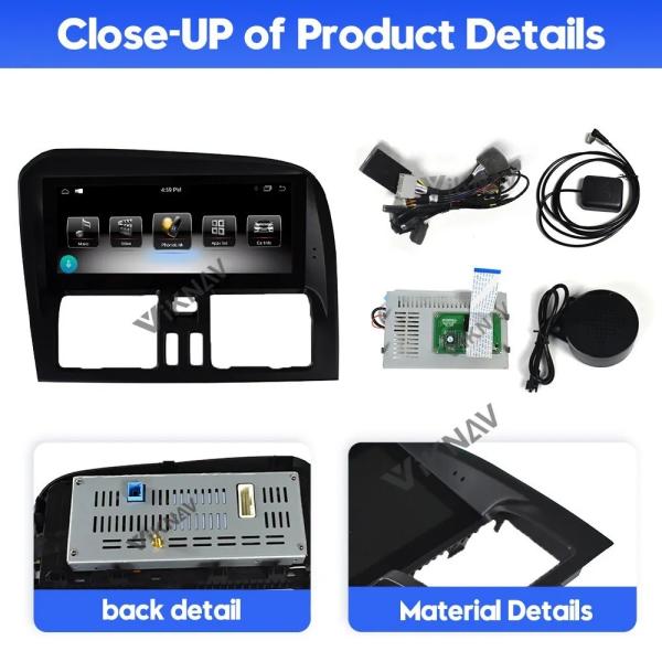 8.8 Inch Android Touch Screen Car radio For 2009-2017 Volvo XC60 Navigation GPS Multimedia Player Wireless Carplay 4G