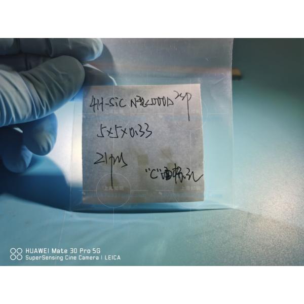 4H-N 5x5mm Sic Wafers DSP Ceramic Catalyst Substrate