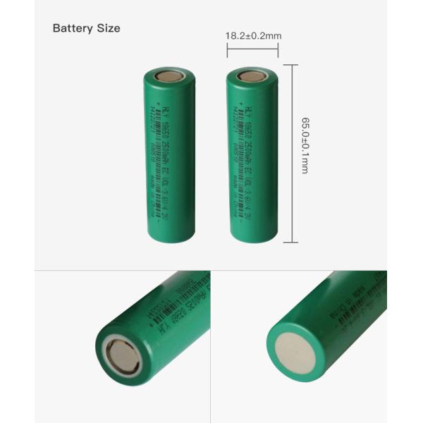 Power Supply High Capacity 2500mah 18650 Battery RoH For Electric Skateboard 2