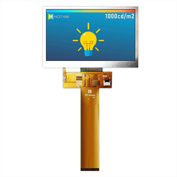 480x272 Color 4.3" High-Brightness TFT LCD For Outdoors