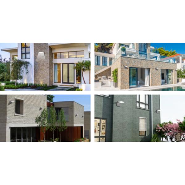 Aluminum Housing IP65 Outdoor LED Solar Wall Lamp With Sensor 3000~6500K