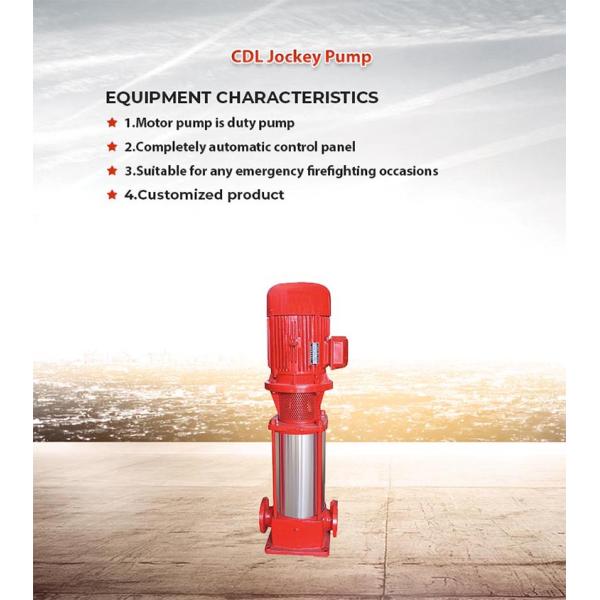 CDL Series High Pressure Water Pump Fire Jockey Pump Material On Cast Iron / ss304 / ss316