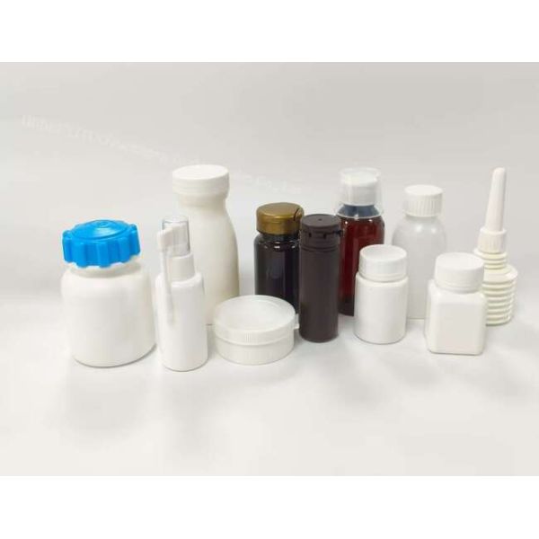 Little Semitransparent Prescription Plastic Medicine Bottle Hold Granular Medicine