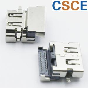 Gold Plated 90 Degree HDMI Connector , High Wearing Right Angle HDMI Connector