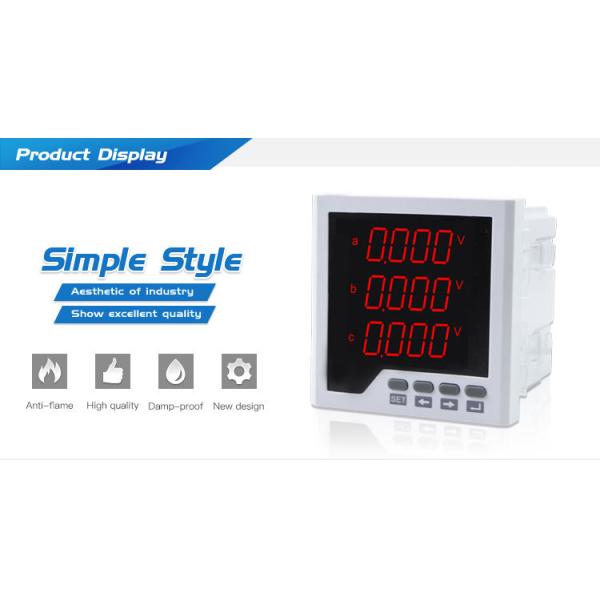 three phase digital multifunction ampere volt poer energy meter ith RS485 meter 220 volt att meter