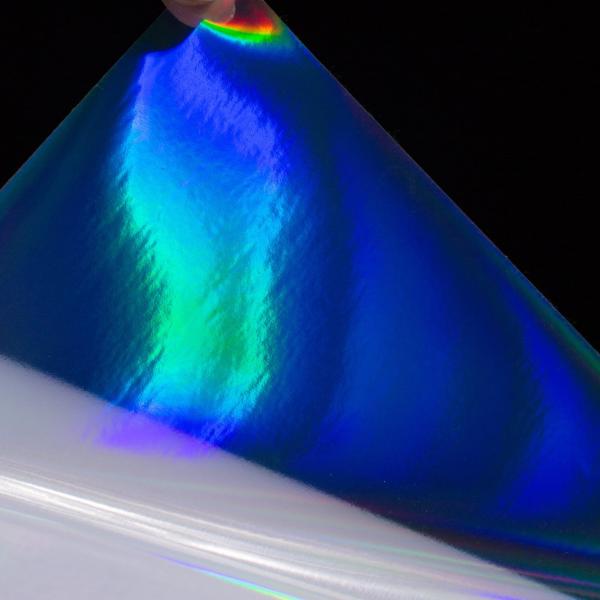 Rainbow Holographic Sticker Cold Lamination Film Waterproof Liner Optional Ideal for DIY Crafts Photo Decoration Gift Wrapping