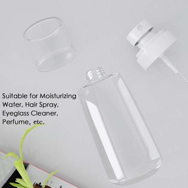 Transparent Liquid Mist Spray Water Bottle With Spiral Bottle Mouth