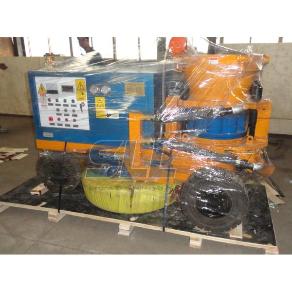 Less Dust Wet Shotcrete Equipment , Electric Type Concrete Cement Sprayer