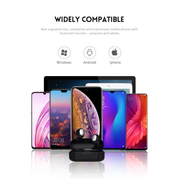 Hot selling cheapest custom bluetooths headset in-ear mini earphones with good sound TWS with charging case