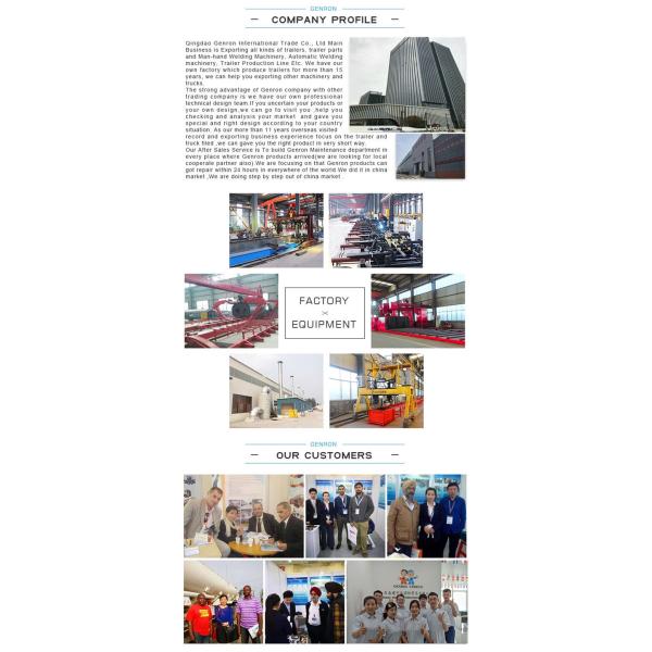 2 Axles 20ft Or 40ft Container Semi Trailer Strengthened Beam WABCO Valve 10