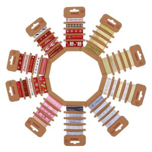 ODM Polyester Ribbon 2mm 10mm 15mm Christmas Gift Wrap Ribbon