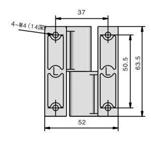 180 Degree Stainless Steel Cabinet Lock Chrome Surface Hinge