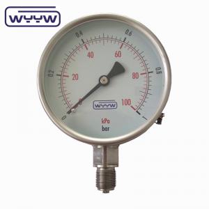 China dry SS304 pressure gauge manufacture wholesale