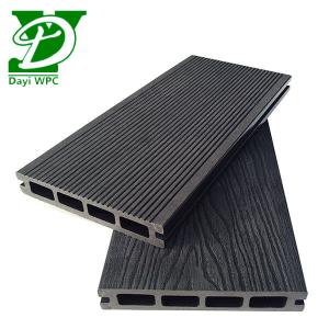 China Waterproof Double Sided Embossed Composite Hollow Wood Plastic Decking wholesale