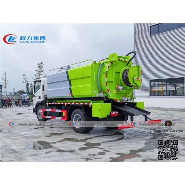 Foton Forland Vacuum Suction Truck With 8000L Septic Tank And 4000L Water Tank