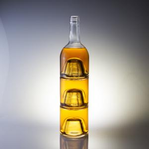 China Glass Body Latest Model Mini Liquor Whisky Bottle with Aluminium Cap 50ml 100ml 200ml wholesale