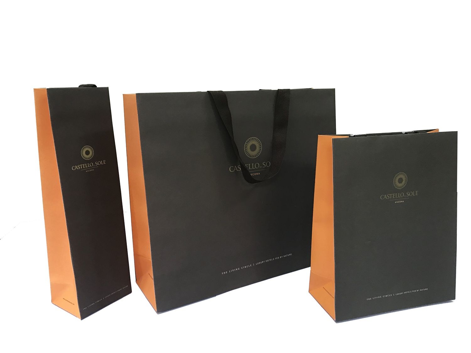 China Black Personalised Handmade Sheet Paper Bag Customized Logo Printing wholesale