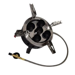 China Five Spray Head Stove Mini Portable Folding Camping Gas Stove Burner Outdoor Gas Grills wholesale
