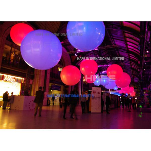 RGBW AC 400W Balloon Inflatable Led Lamp DMX And Dimmable 1.6m Diameter