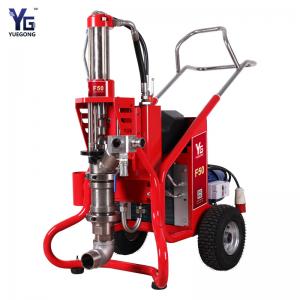 China F50 Thick thin Fireproof Paint Gypsum Mortar Spraying Machine 14HP 50L Wall Roof Floor Prevention Water Paint Coating wholesale