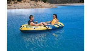 China Two Adults Ferry Barge Rubber Dinghy , Heavy Duty Inflatable Boat on sale