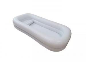 China Portable White Color PVC Inflatable Pool Medical Bathtub 220x100x38CM on sale