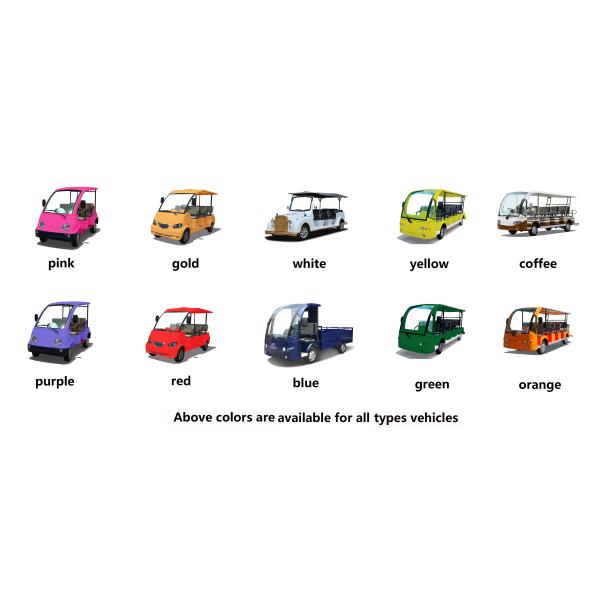 8 Seats Enclosed Electric Pick Up Car With Alarm Lamp Suits For City Walking Street