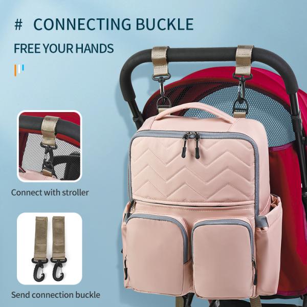 Multi Pocket Large Diaper Bag Backpack Bags For Travel OEM ODM