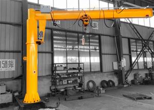 China Column Mounted 2 Ton Jib Crane Hoist Floor Pedestal Slewing Pillar Jib Crane on sale