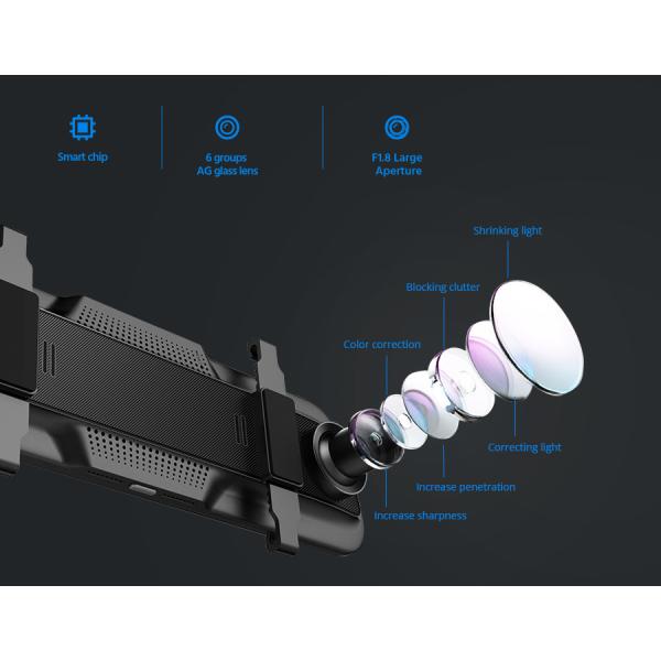 32GB Voice Control Car Camcorder FHD 1080P Dashcam Mode Parking IP57 Waterproof