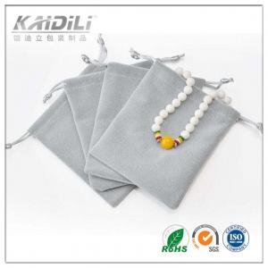 China Small Cotton Drawstring Gift Bags Screen Printing Surface For Jewelry Packaging on sale