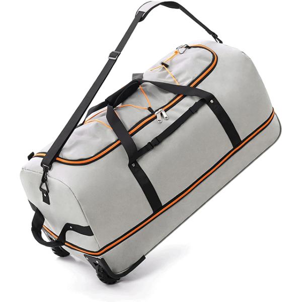 Large Capacity Expandable Foldable Travel Duffle Bag Rolling Gym Bag 115-140Litres