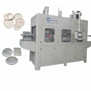 China Biodegradable Disposable Container Making Machine , Paper Plate Forming Machine 380V wholesale
