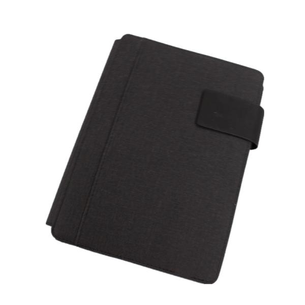 Rechargeable Leather Wireless Power Bank Notebook , Multiscene Gift Set For Corporate