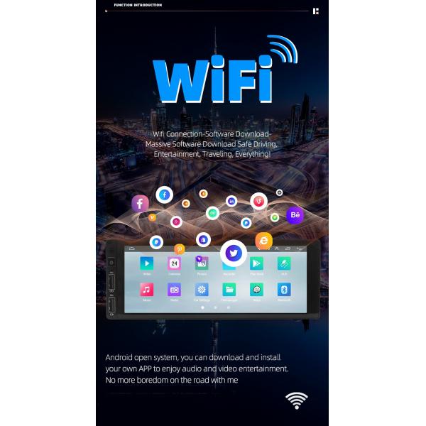 1G/2G RAM 6.86 Inch HD IPS Screen SW150 Car Stereo Radio with Mirrorlink and FM Radio