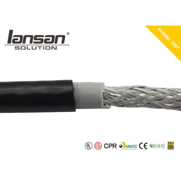 PE PVC Cat5e Lan Cable Bare Copper Black SFTP 24AWG 305m Twisted 4PR CCA BC
