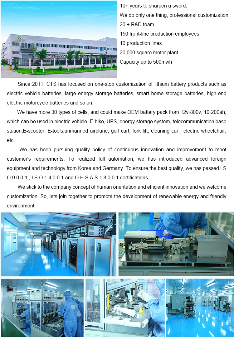 CTS Cusomized 72V 35ah 40ah Power Lithium Battery for Electric Motorcycle, 60v 72v Lithium Ion Battery Rechargeable